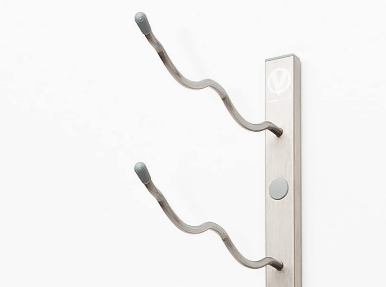 Brushed Nickel Double Deep Wall Mounted Wine Rack for 36 Bottles