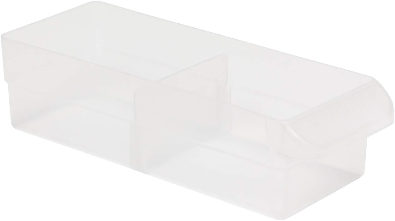 Akro-Mils 40716 Plastic Width Dividers for Small Drawers in Plastic Cabinets, Custom Storage Inserts for Teacher Toolbox, Small Parts Organizer, Screw Organizer and More, 16-Pack, Clear