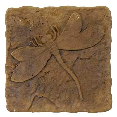 Autumn Wheat Concrete Dragonfly Garden Stepping Stone