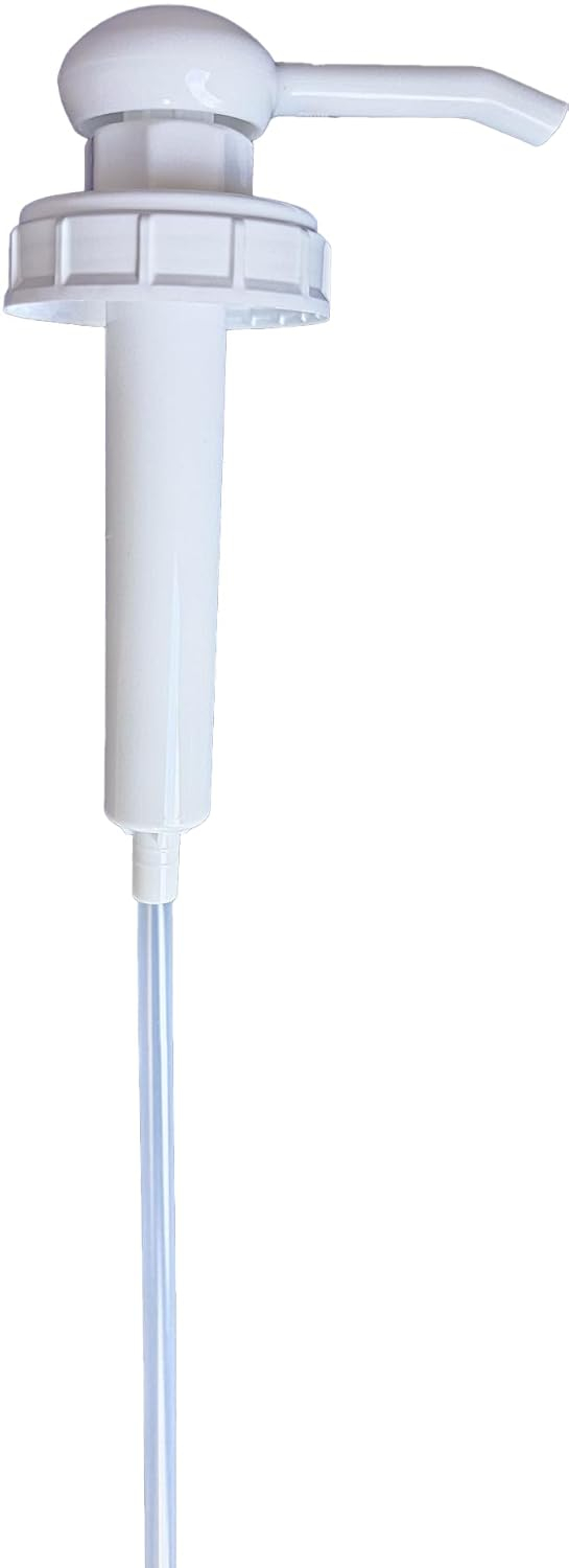 White Plastic Pump for 35 lbs Frying Oil Jug