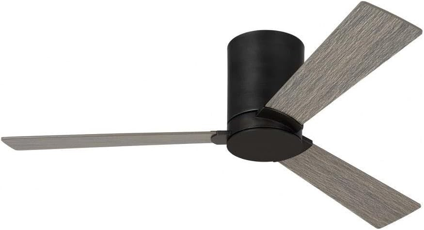 Rozzen 52 in. Modern Hugger Matte White Ceiling Fan with White Blades, DC Motor and Remote Control