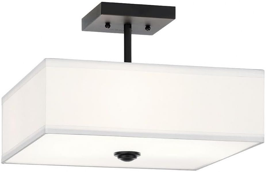 Kichler Lighting Shailene 3 - Light Semi-Flush Mount in  Black