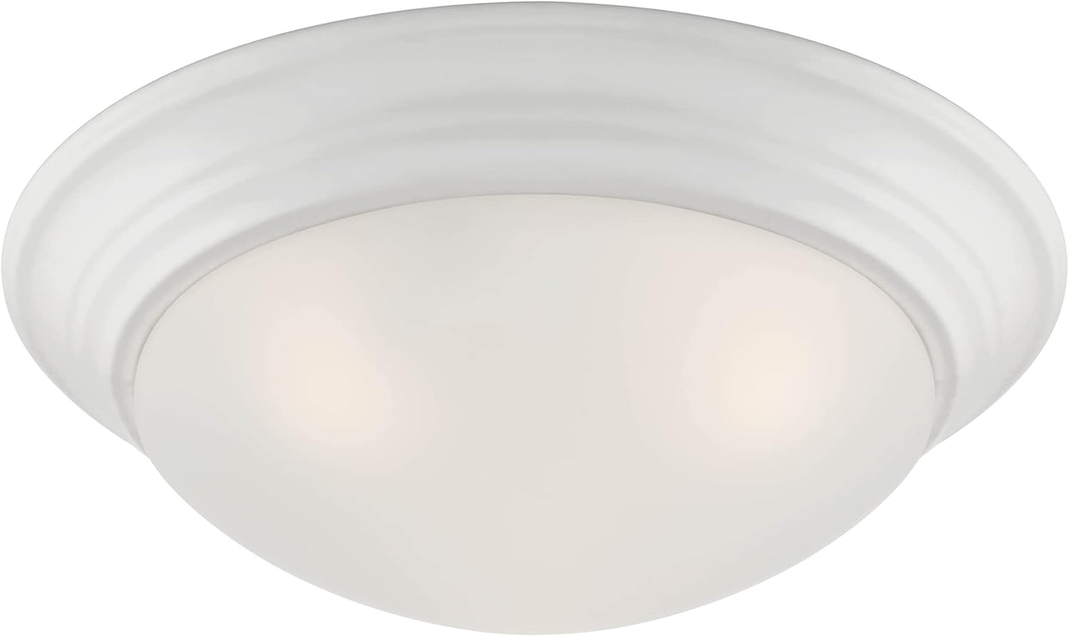 Designers Fountain Tap 2 Light Matte White Flush Mount Ceiling Light, 1360M-MW