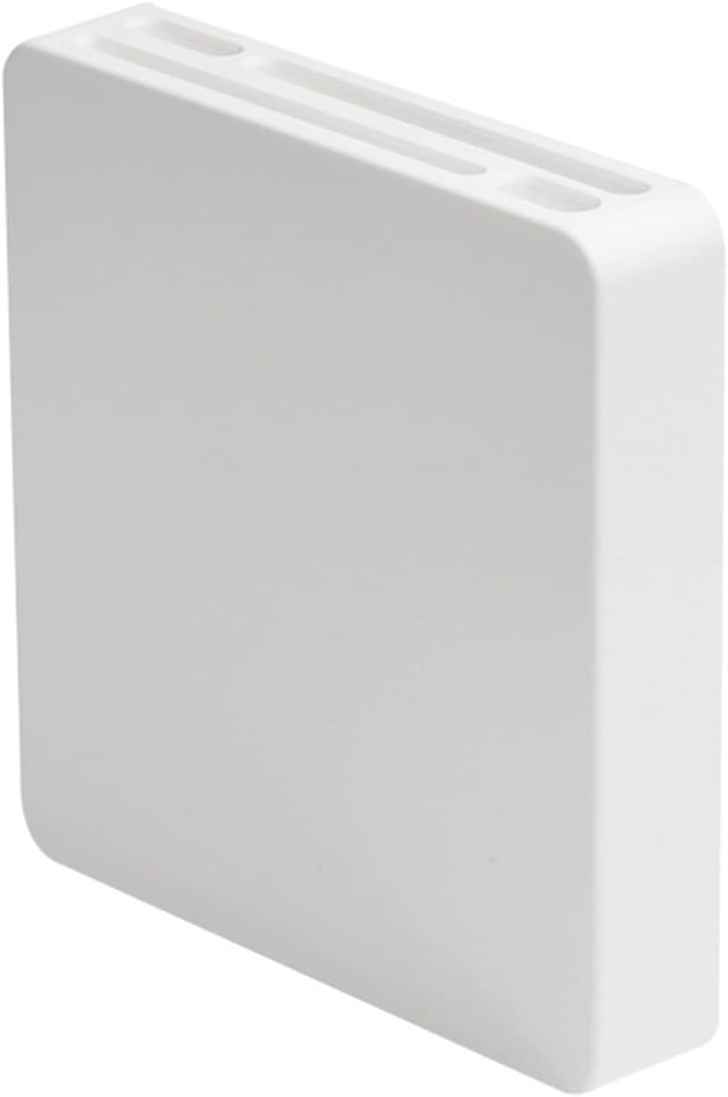 Universal Knife Block with 4 Slots, Wall Mounted White Knife Holder, Kitchen Knife Storage Stand Organizer, Self-Adhesive Knife Blocks Insert, Removable for Easy Cleaning