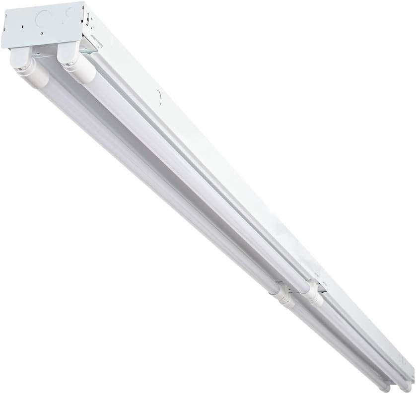 Designers Fountain LED Strip Lights, 2-Light T8 Industrial Tubes, 3600 Lumens, 5000K, 4 ft, White, ST702T1850