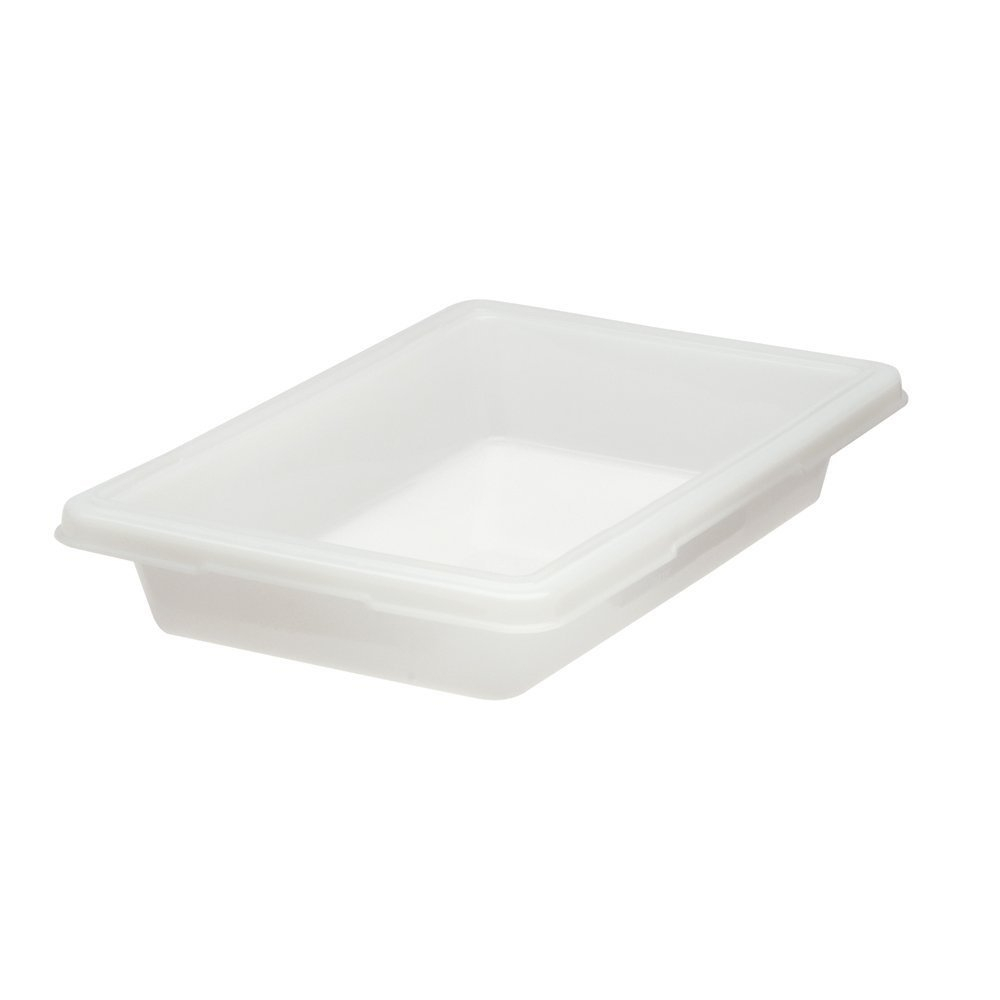Rubbermaid White Plastic Box, 5 Gallon, 18 x 26 x 3-1/2, Lot of 6