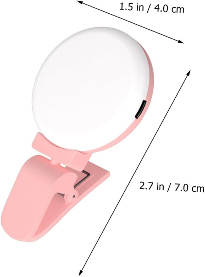 CHILDWEET Clip Brightness Phone Lamp for Streaming Portable Lightweight Design Convenient Clip Easy Use