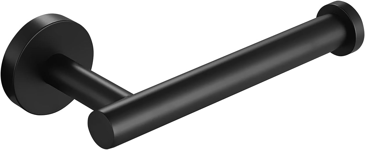 KES Black Toilet Paper Holder, Wall Mount, 18/8 Stainless Steel, 1 Count