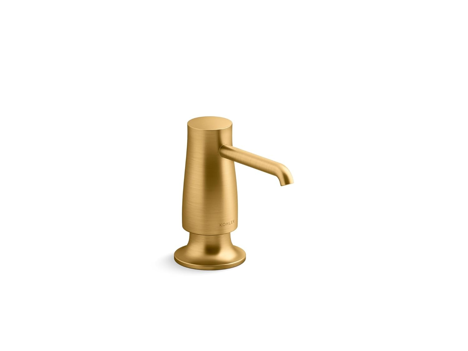 Vibrant Brushed Moderne Brass Soap and Lotion Dispenser