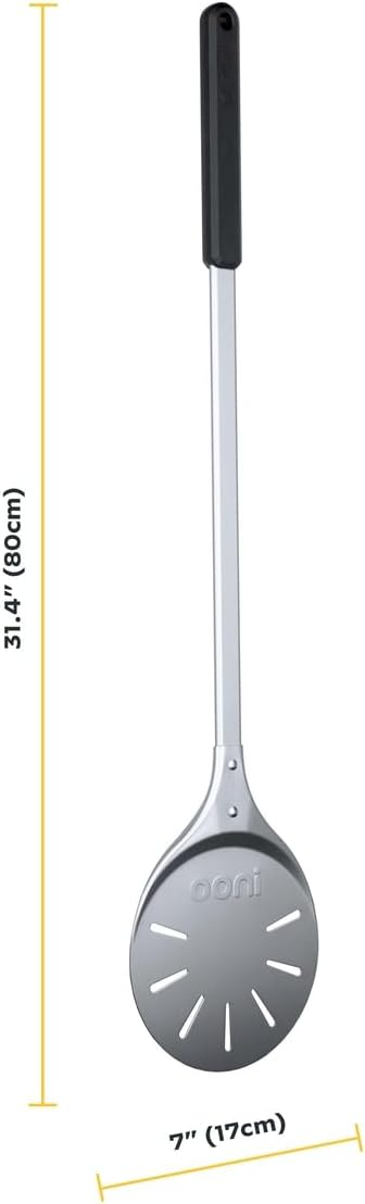 Ooni Silver Aluminum Pizza Turning Peel, 31.5"