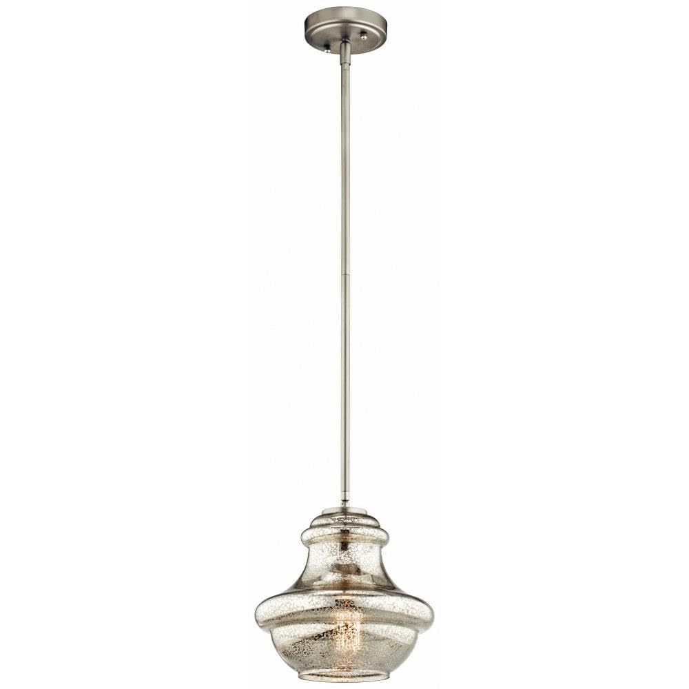 Kichler Lighting Everly 1 - Light Pendant in  Brushed Nickel