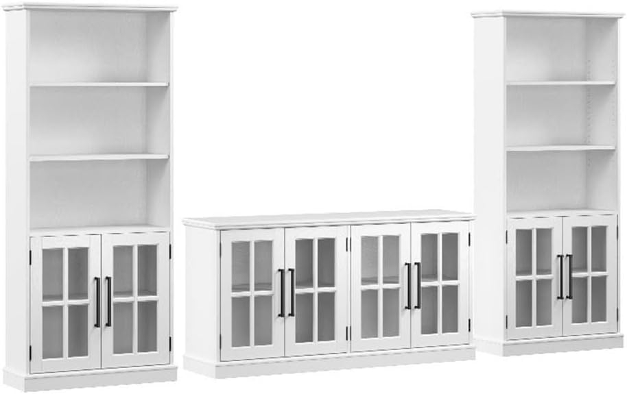 Westbrook 60W TV Stand for 75 Inch TV with Bookcases by Bush Furniture