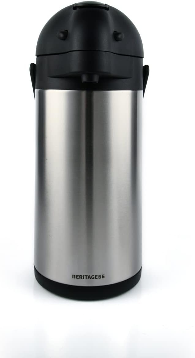 Stack man Thermal Coffee Carafe -Triple Wall Vacuum Insulated Flask- Thermos Keeping Beverages Hot For 12 Hours /24 Hours Cold Tea, Water, And Coffee Dispenser (3 Liter / 101 Oz) | Wayfair