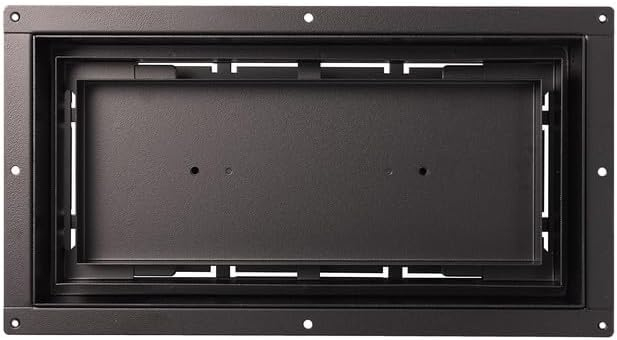 Fittes 6-in x 12-in 1-way Steel Matte Black Floor Register