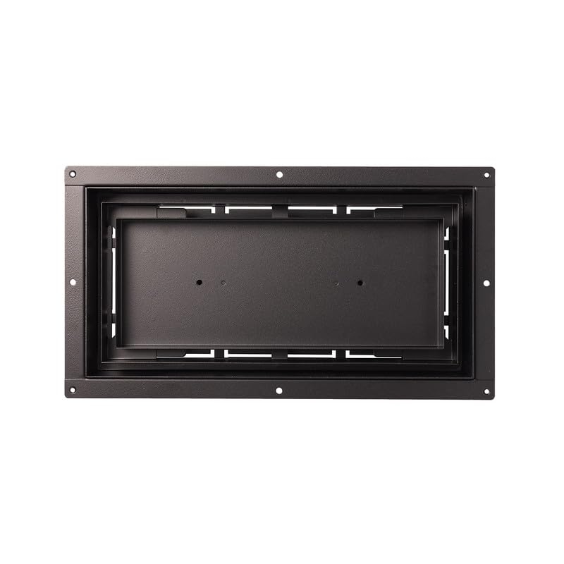 Fittes 6-in x 12-in 1-way Steel Matte Black Floor Register