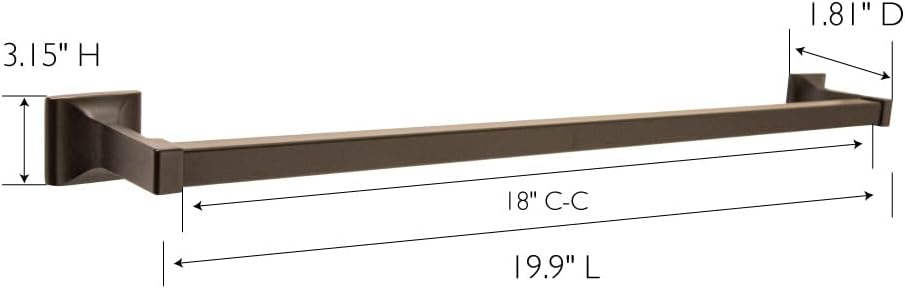 Millbridge 18 in. Towel Bar in Oil Rubbed Bronze