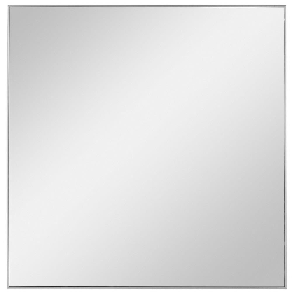 Uttermost Alexo Brushed Silver 28" Square Wall Mirror