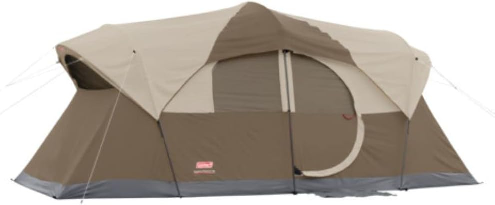Coleman 10-Person Weather Master Dome Camping Tent with Hinged Door
