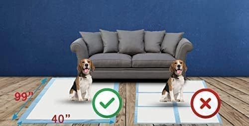 Gigantic Blue Dog Pee Pads with Adhesive Backing