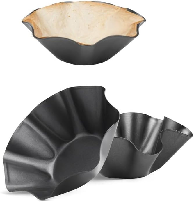 RUVINCE taco bowl shell maker: Large-Nonstick 3-Pack Tortilla Bowl Maker - Craft Perfect Taco Bowls & Salad Shells for Home Cooking & Entertaining