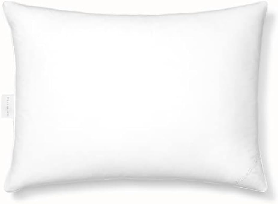 BOLL & BRANCH Down Alternative Pillow - Medium, Standard - Cooling Shell - Hypoallergenic Primaloft Luxury Down Alternative Fill - Superior Support