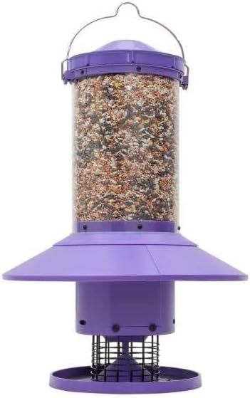Wingscapes Autofeeder Squirrel-Resistant Bird Feeder with X-Large Capacity and Timer Control Settings, Wisteria Purple