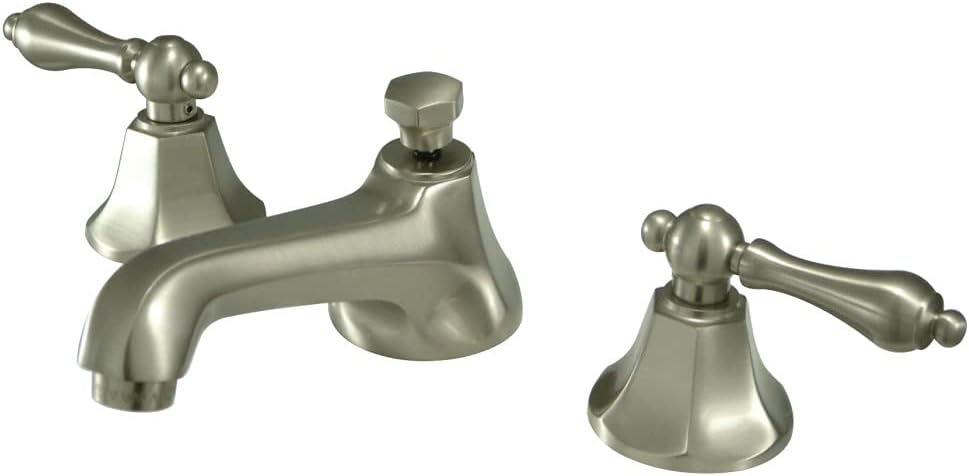 Kingston Brass KS4468AL 8 in. Widespread Bathroom Faucet, Brushed Nickel