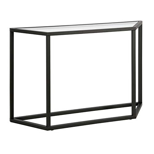 Evelyn&Zoe Levi 44" Wide Trapezoid Console Table, Blackened Bronze