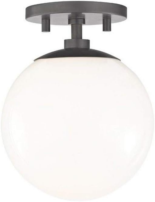 Mitzi H105601 Stella 1 Light 7" Wide Semi-Flush Globe Ceiling Fixture - Bronze