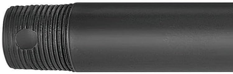 Matte Black 36-Inch Steel Ceiling Fan Downrod