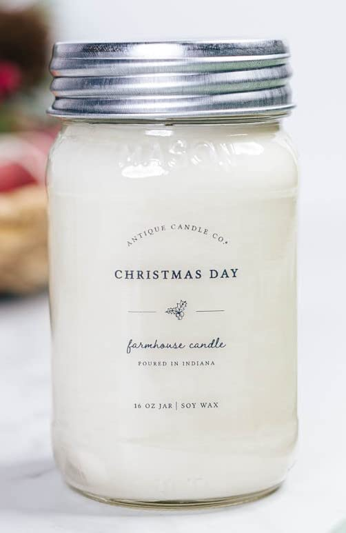 Christmas Day Cream Soy Wax Scented Jar Candle