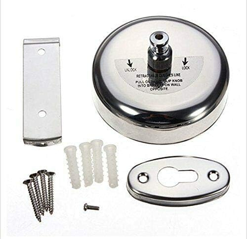 Silver Stainless Steel Retractable Indoor/Outdoor Clothes Line