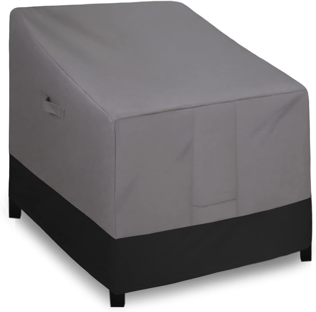 Easy-Going Outdoor Chair Cover Waterproof, Heavy Duty Patio Chair Cover, Windproof Outdoor Furniture Cover with Air Vent (1 Pack-33.5Wx40Dx36H inch, Gray/Black)