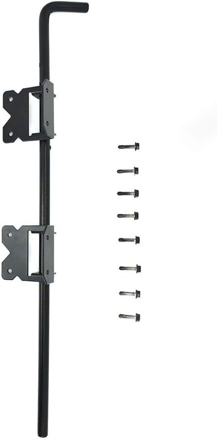 Heavy Duty 24 inch Cane Bolt Drop Rod Gate Drop Pin Steel Material -1 Pack mainly for Single Open Door