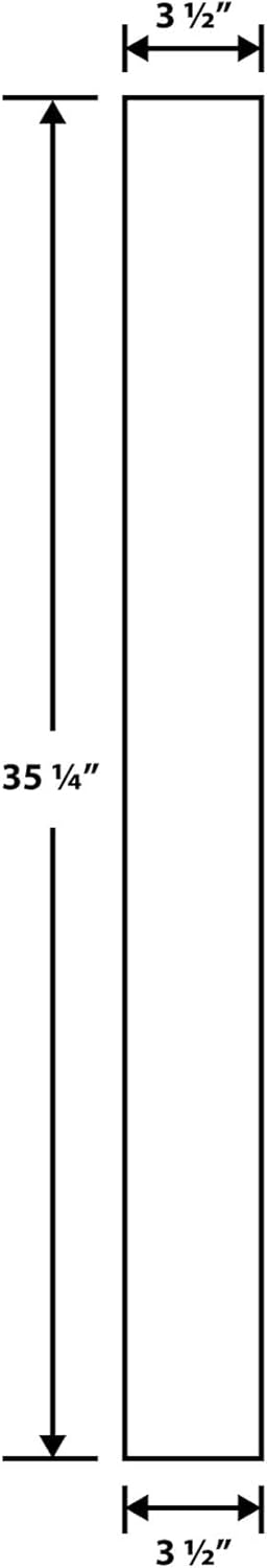 OUTWATER Architectural Products Solid Hardwood Island Leg 35-1/4" Height x 3-1/2" Width