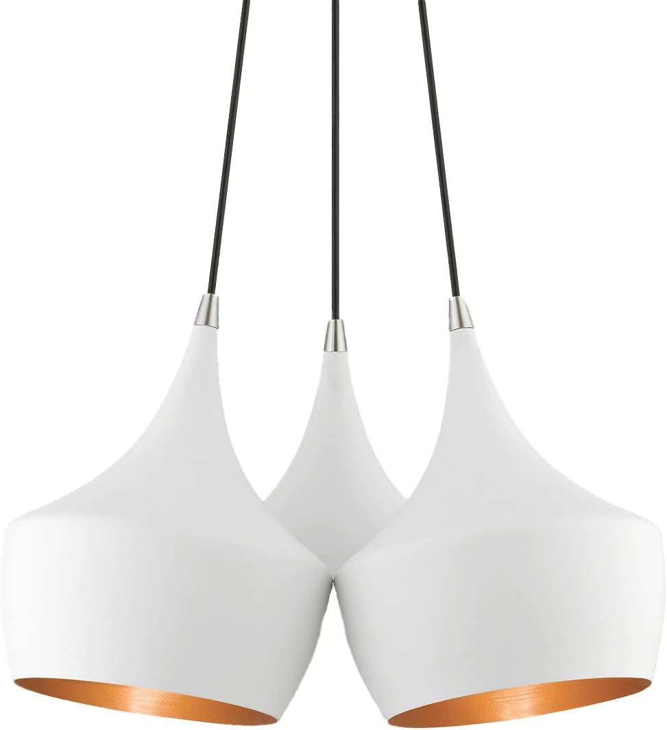 Livex Lighting Waldorf 3 - Light Pendant in  White