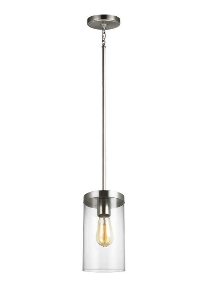 Generation Lighting 6590301-962 Zire One Light Pendant, Brushed Nickel
