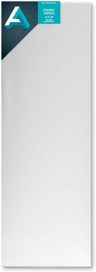 Art Alternatives Gallery Canvas,White,12x36