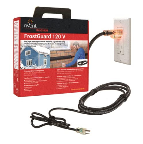 nVent Raychem Black 12 ft FrostGuard Pipe Freeze Protection Cable