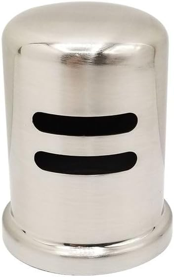 Thrifco 4405742 Kitchen Dishwasher Air Gap Cap (Flanged) - Satin Nickel Finish Brass