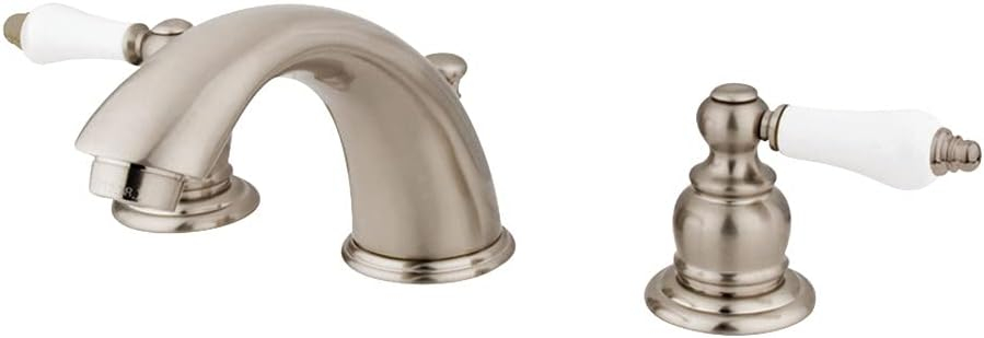 Kingston Brass KB978B Widespread Bathroom Faucet, Brushed Nickel