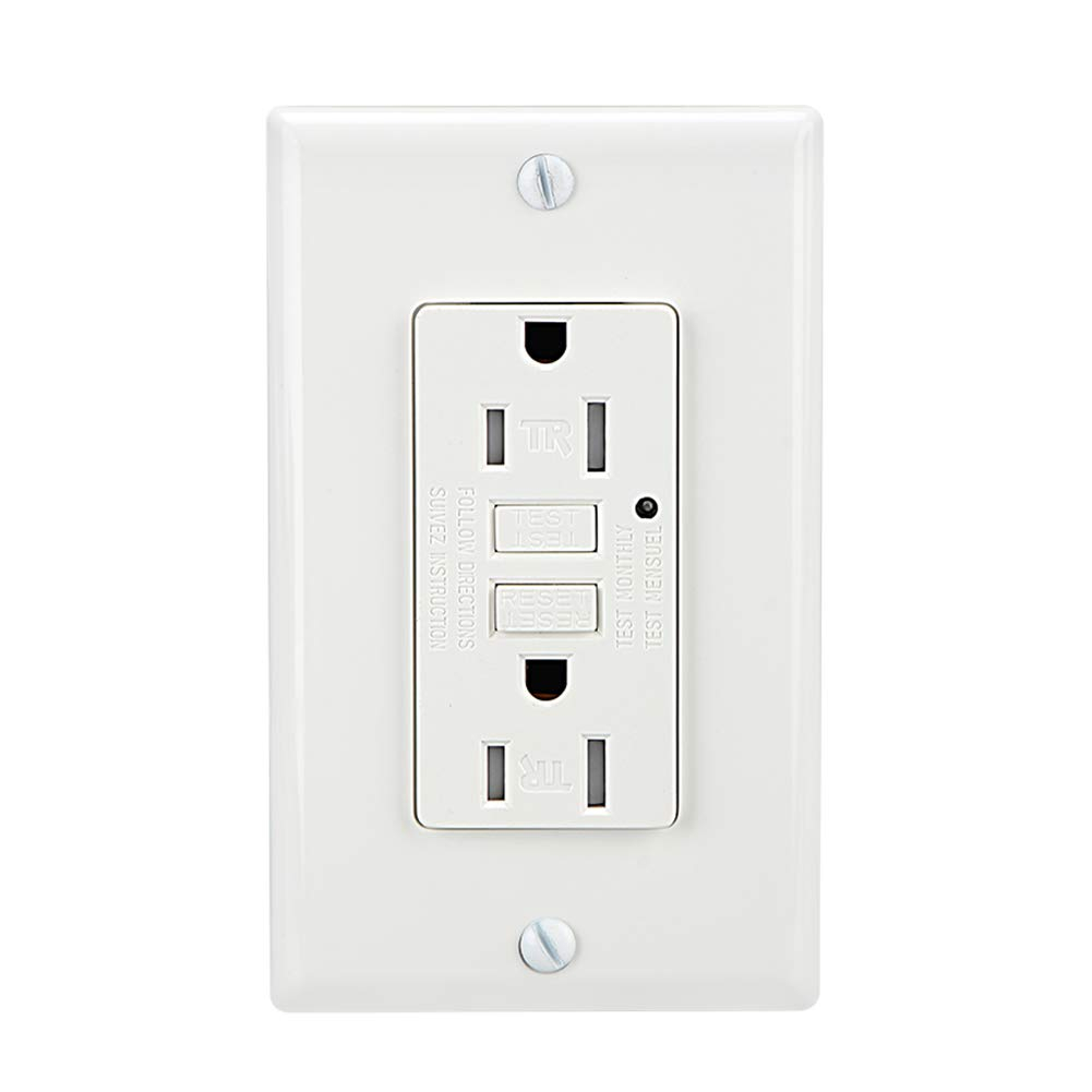 Leviton Smartlockpro Series 15A Self Test Tamper Resistant GFCI Outlet GFTR1-W