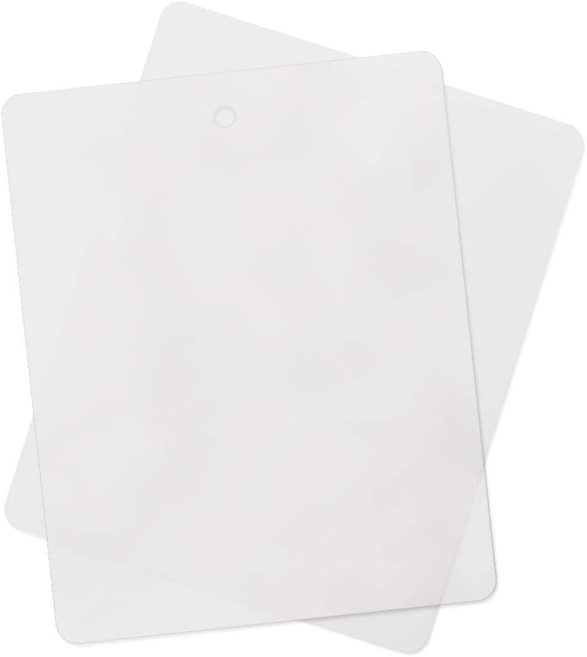 (4 Pack) Thin Clear Flexible Cutting Board Chopping Mat - 12" x 15"