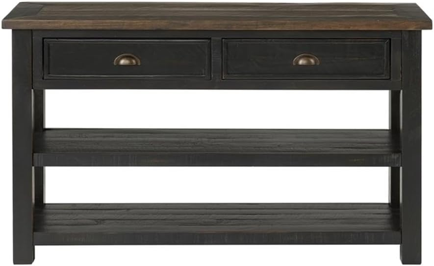 Martin Svensson Home Monterey Sofa 50" Console Table, Black and Brown