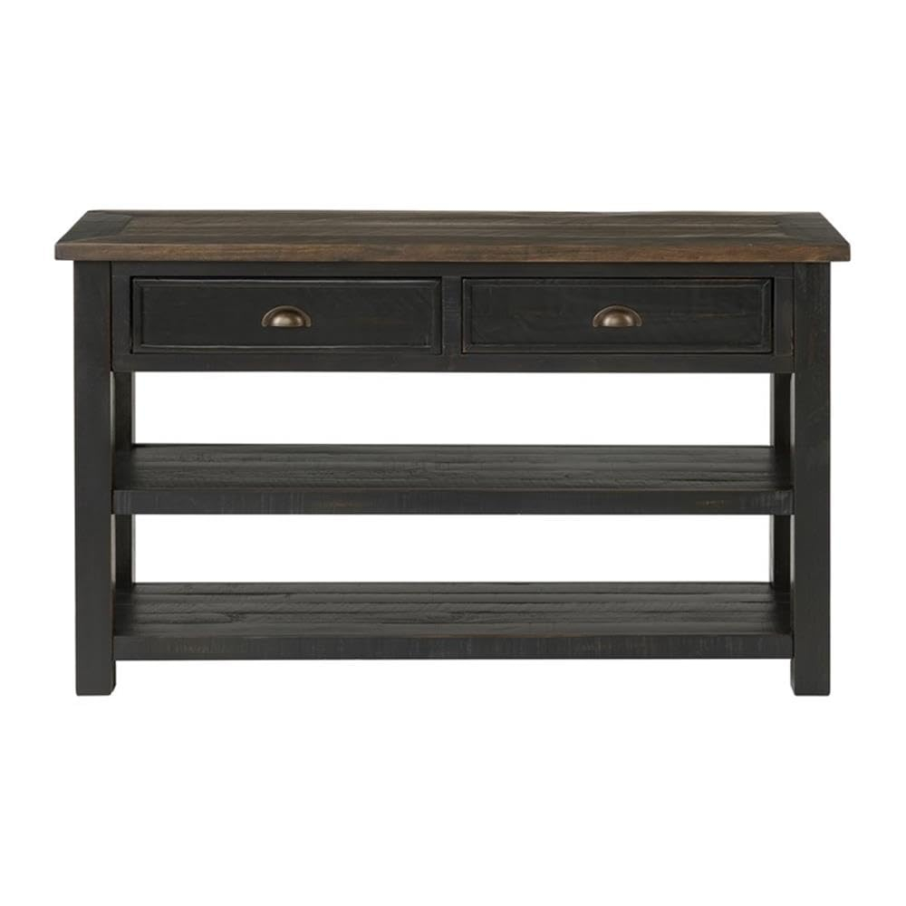 Martin Svensson Home Monterey Sofa 50" Console Table, Black and Brown