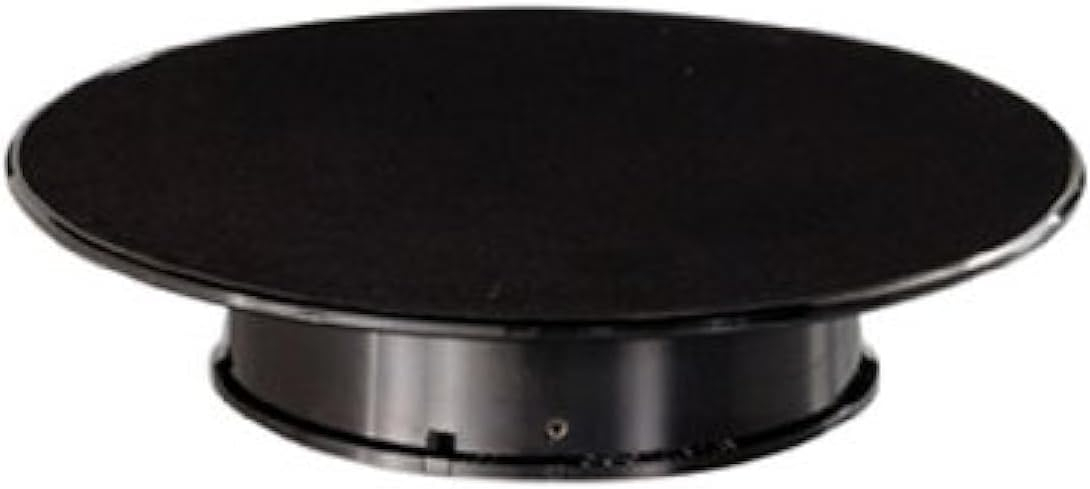 Rotary Display Turntable Stand Medium 10 Inches with Black Top for 1/64, 1/43, 1/32, 1/24, 1/18 Scale Models by Autoart