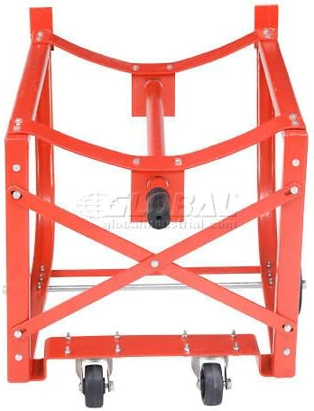 Easy Steer Drum Cradle with 5 in. & 3 in. dia. Polyolefin Wheels for 55 gal Steel Drums