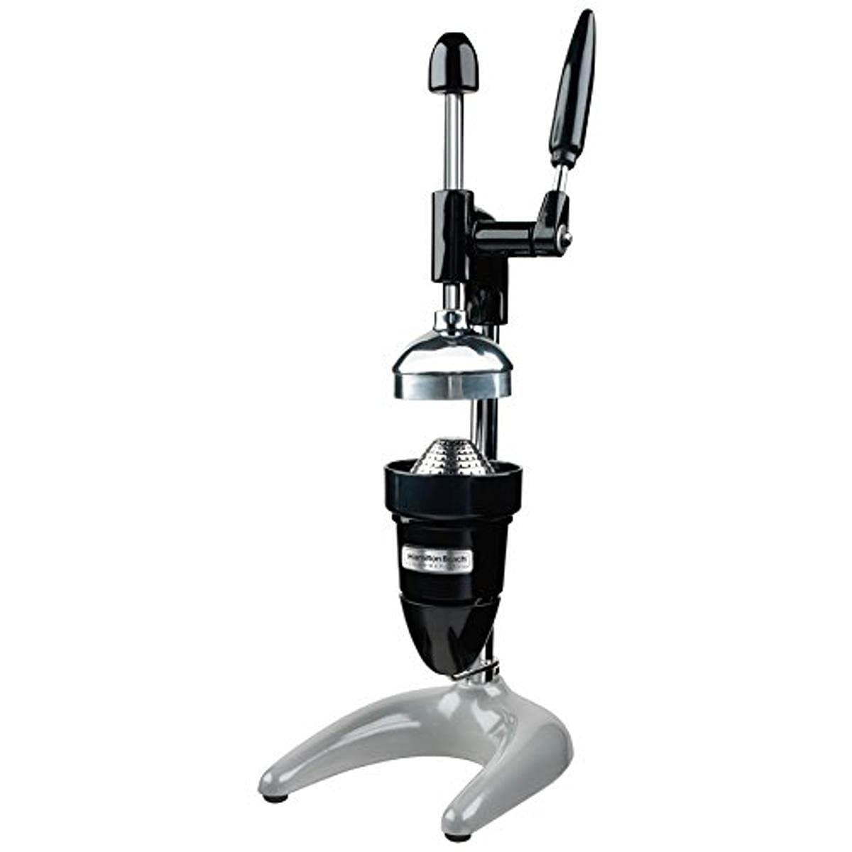 Hamilton Beach Black and Chrome Manual Citrus Juicer
