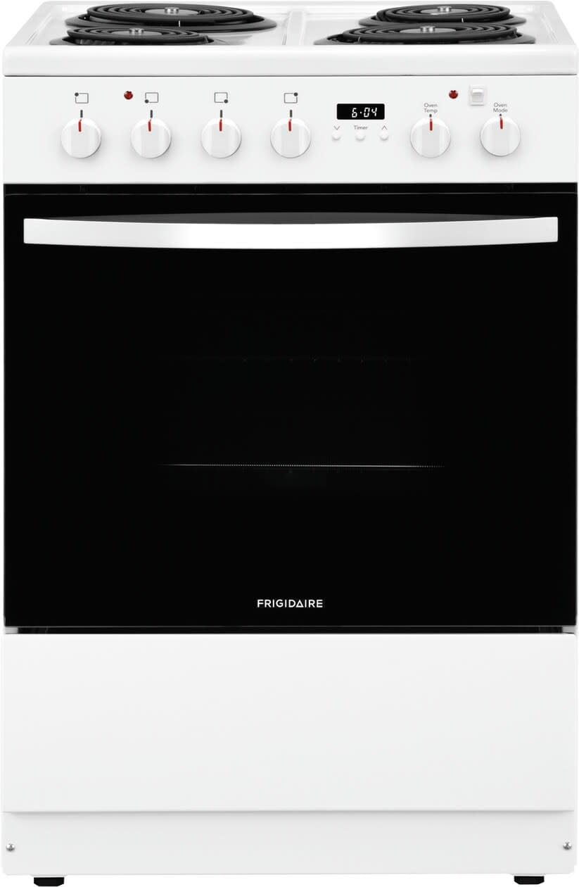 FRIGIDAIRE FFEH2422UW 24" freestanding coil electric range