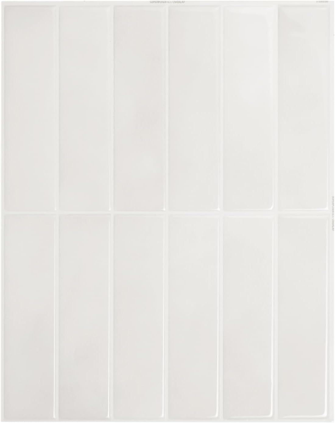 Smart Tiles - 3D Adhesive Peel and Stick Backsplash Tile, Black - 5-Pack 11.43" x 9"